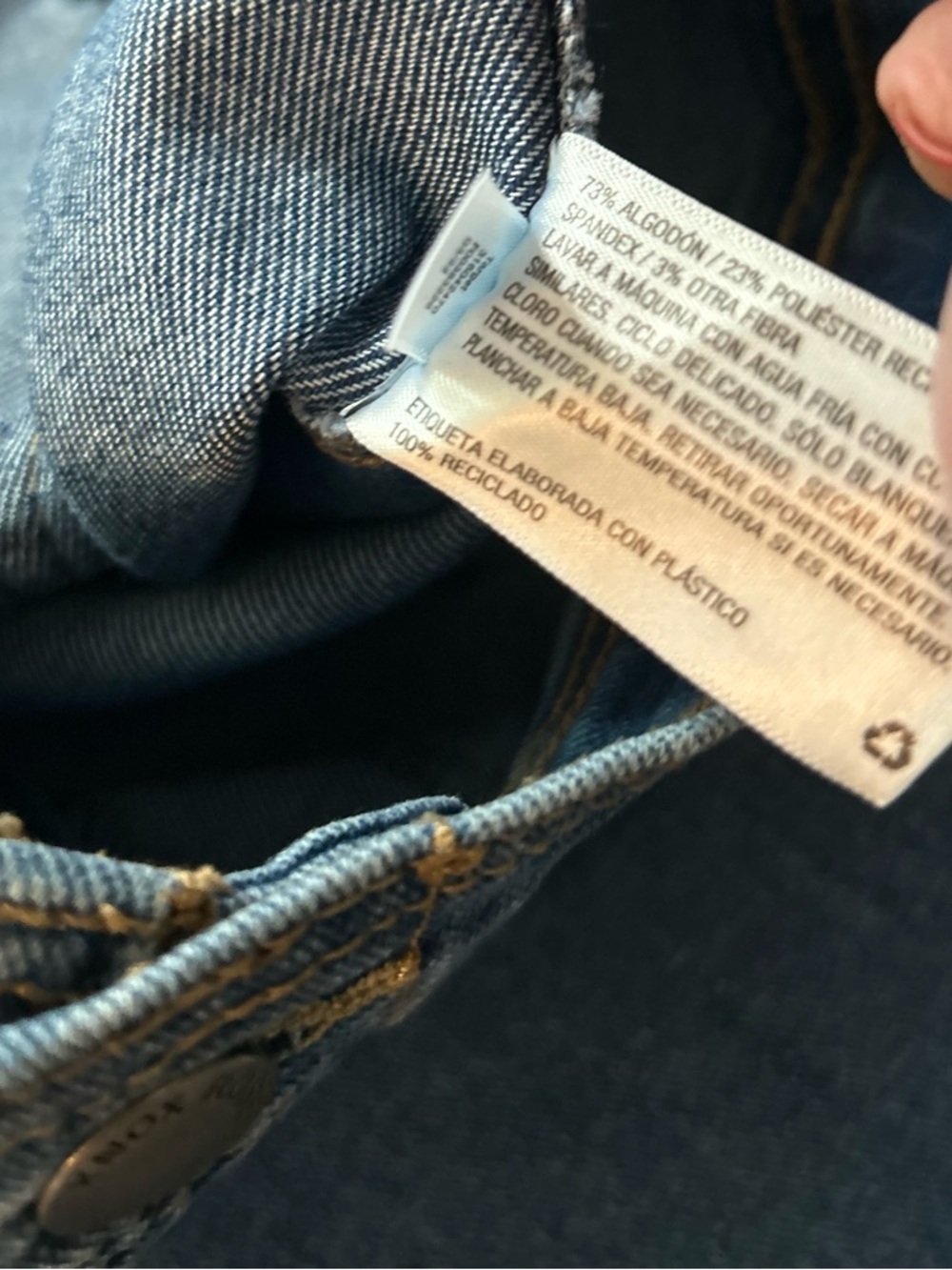 Knox Rose Dark Blue Straight Jeans. Size M - Picture 7 of 7